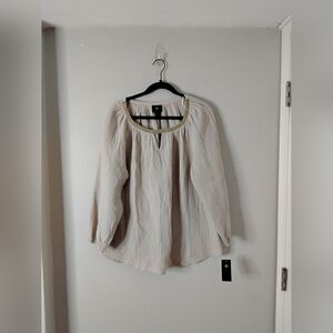 Elegant Cream Women's Top